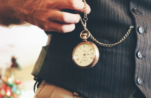 Reloj De Bolsillo Con Cadena Cuello O De Bolsillo Metalica