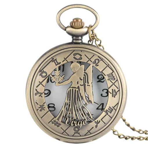 Reloj de Bolsillo Signos del Zodiaco virgo