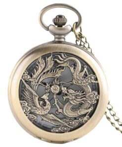 Reloj de Bolsillo Dragón y Fenghuang