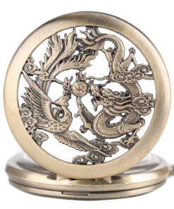 Reloj de Bolsillo Dragón y Fenghuang