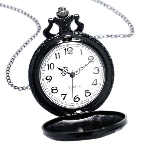 Reloj de Bolsillo Calavera Negra