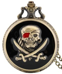 Reloj de Bolsillo Calavera de Pirata