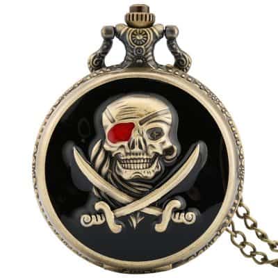 Reloj de Bolsillo Calavera de Pirata