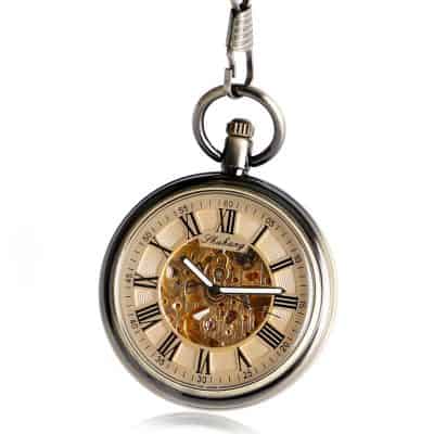 Reloj de Bolsillo Mecánico Antiguo Dorado