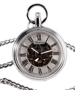 Reloj de Bolsillo Mecánico Antiguo de Plata