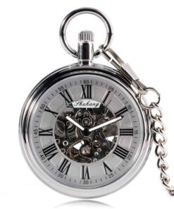 Reloj de Bolsillo Mecánico Antiguo de Plata