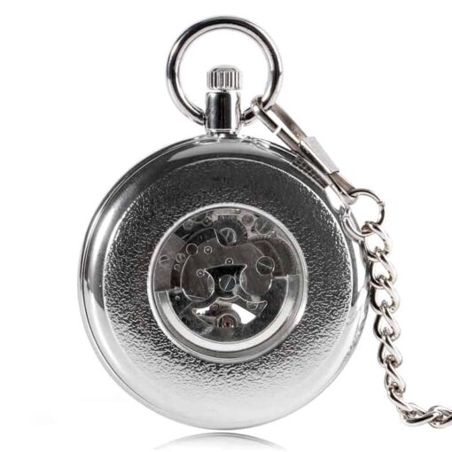 Reloj de Bolsillo Mecánico Antiguo de Plata