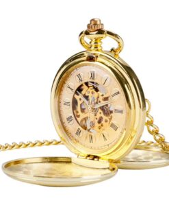 Reloj de Bolsillo Mecánico Clásico Dorado