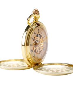Reloj de Bolsillo Mecánico Clásico Dorado