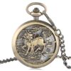 Reloj de Bolsillo Mecánico Dragón-Caballo