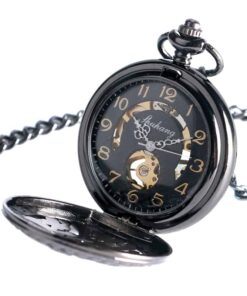 Reloj de Bolsillo Mecánico Flor Majestuosa