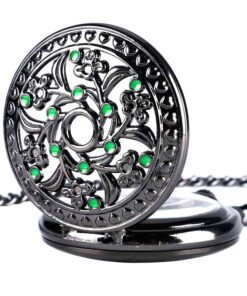 Reloj de Bolsillo Mecánico Flor Majestuosa