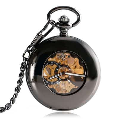 Reloj de Bolsillo Mecánico Negro Legendario