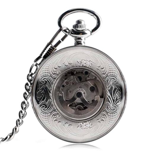 Reloj de Bolsillo Mecánico Plata Real