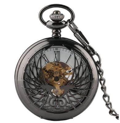 Reloj de Bolsillo Mecánico con Alas