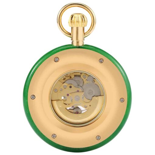 Reloj de Bolsillo Mecánico de Jade