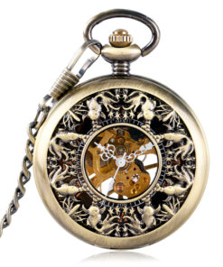 Reloj de Bolsillo Mecánico Carpa Koï