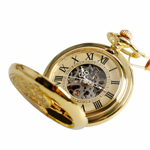 Reloj de Bolsillo Mecánico Fénix de Oro