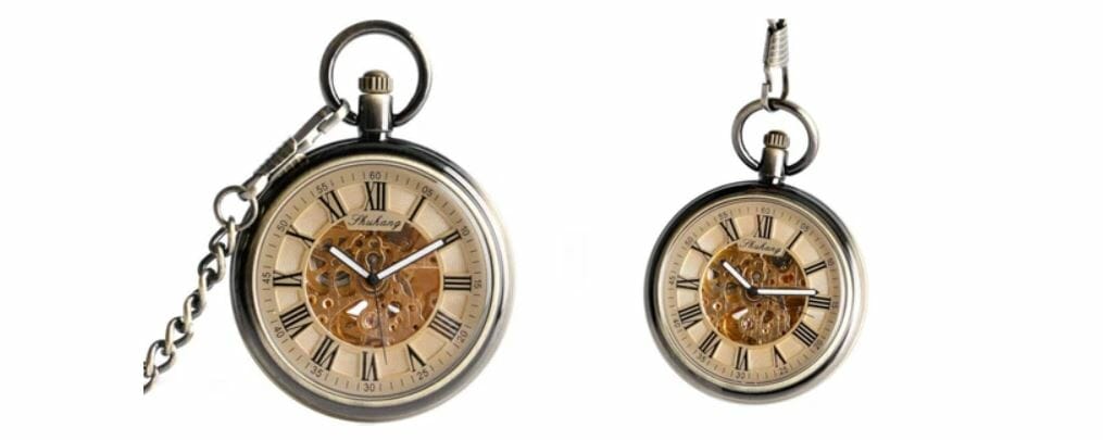 reloj de bolsillo mecanico antiguo de oro