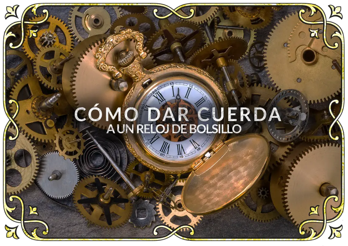 Reloj de bolsillo mecánico doble cazador de oro, Oro, Tradicional