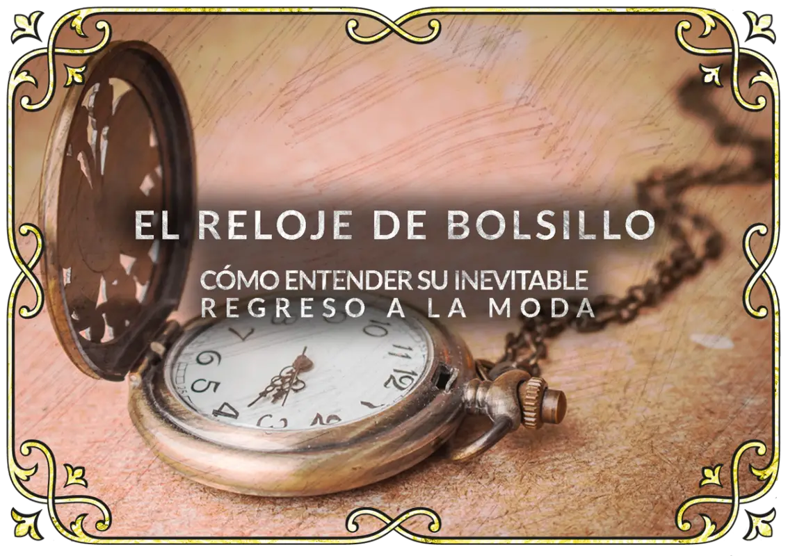 reloj de bolsillo a la moda