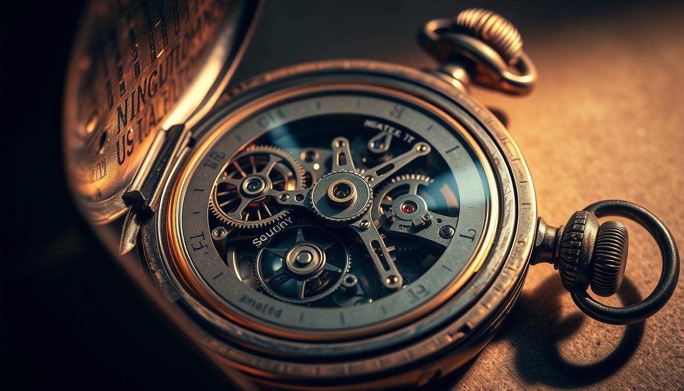 reloj de bolsillo esqueleto