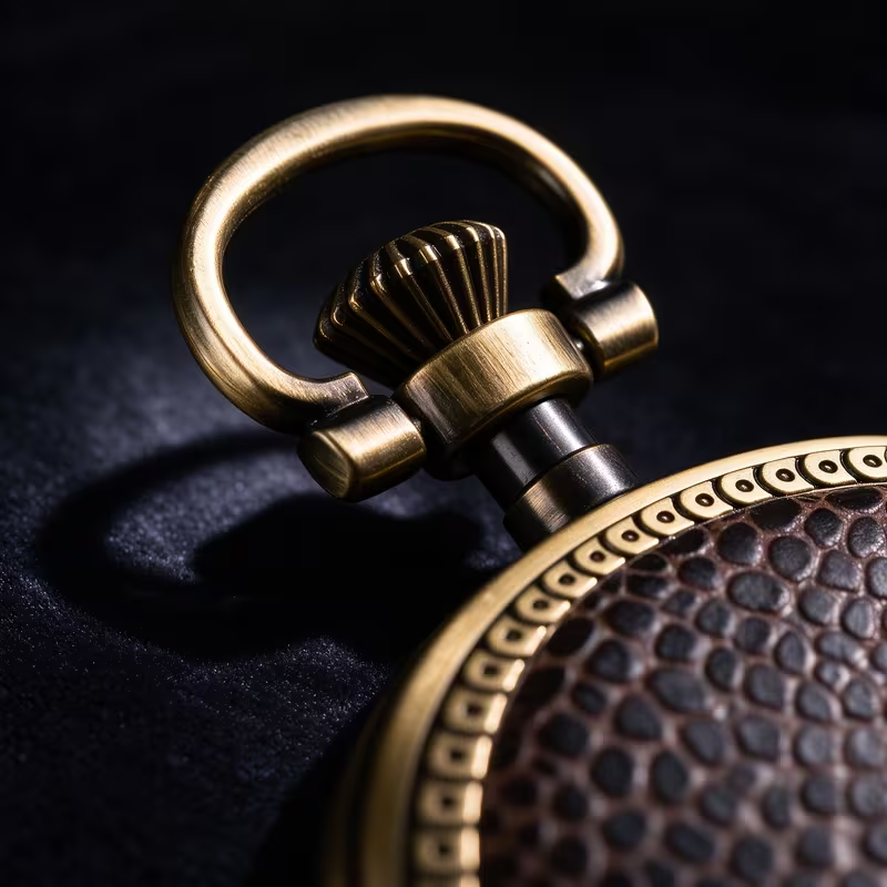 Detalle de la corona y el borde ornamental del reverso