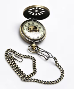 Reloj de esfera arábiga con la tapa de radios levantada